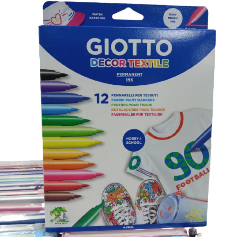 

GIOTTO decor textile permanen 12 warna