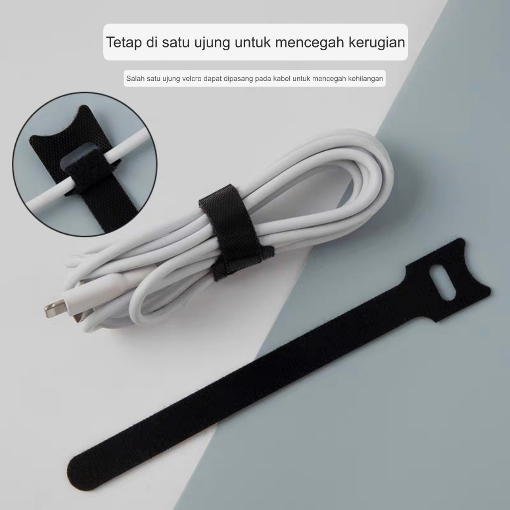 Pengikat Kabel Strap Velcro Nylon Strap Cable merapikan Kabel