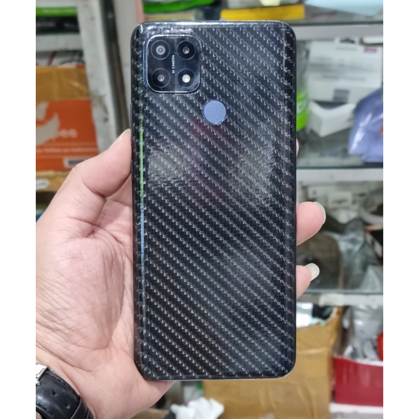 Skin Carbon 4D REALME 3 3Pro 2 Pro 1 GT Master EDITION GT Neo 5 Neo 2 2T GTNeo 3 3T GT2 PRO Garskin Sticker Transformer Stiker ROBOT Antigores Full Cover Belakang Back Casing Gar Anti Gores Jamur Pelindung HP Transparent Bening Clear Plus 5G S T