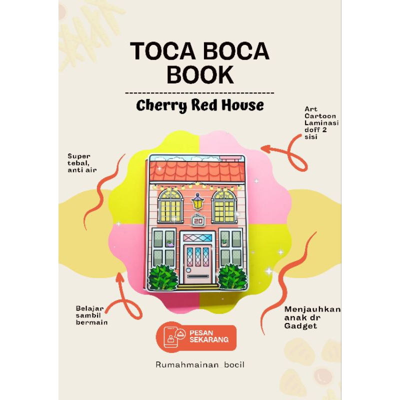 TOCA BOCA BOOK BUKU TOCA BOCA MAINAN ANAK EDUKASI TOKA BOKA KERTAS MAINAN POP UP TOCA BOCA LIFE WORL