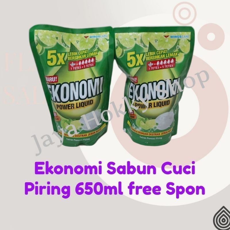 Sabun Cuci Piring Ekonomi 650ml free Spon