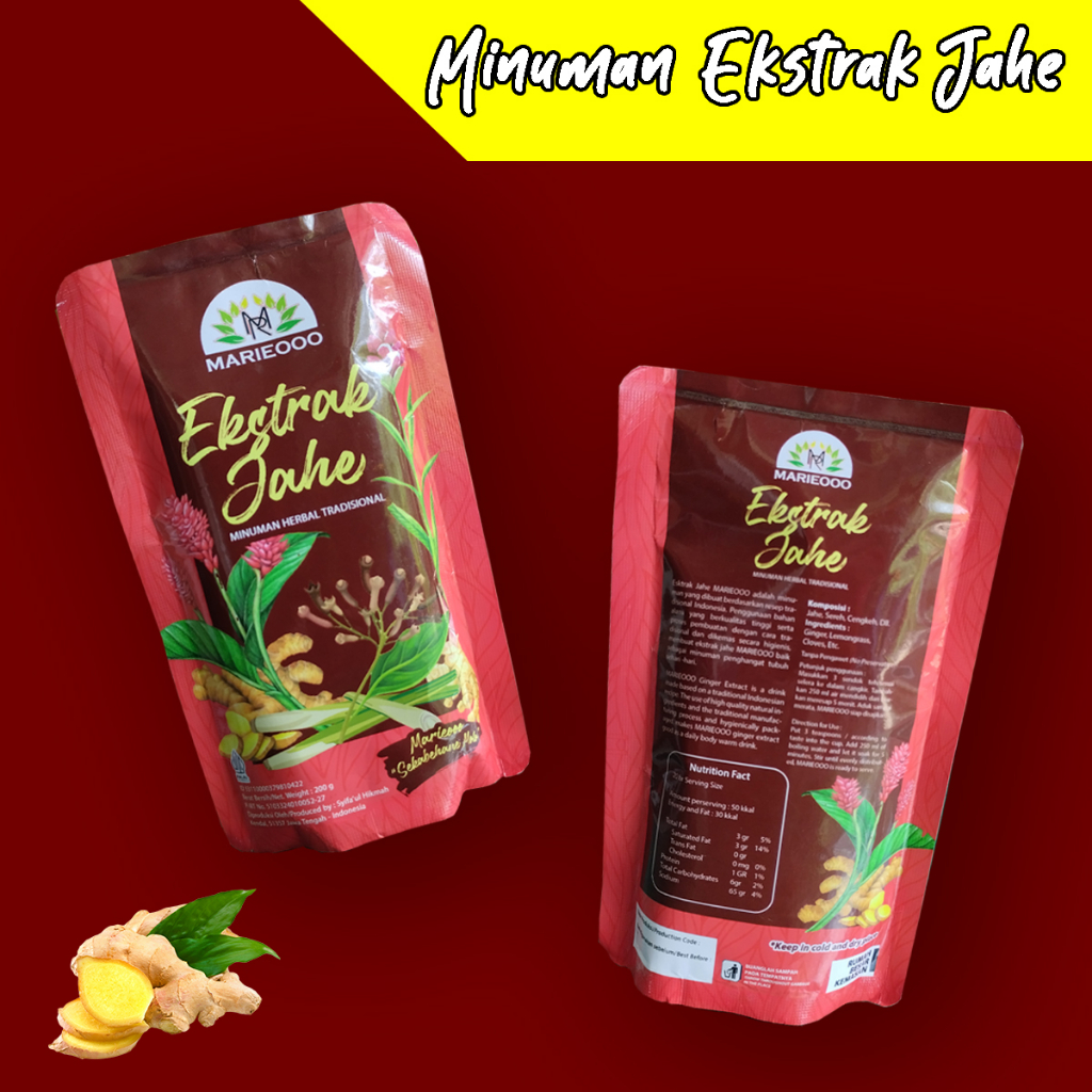 

Minuman Ekstrak Jahe MARIEOOO Berkualitas Tinggi untuk Kesehatan Anda