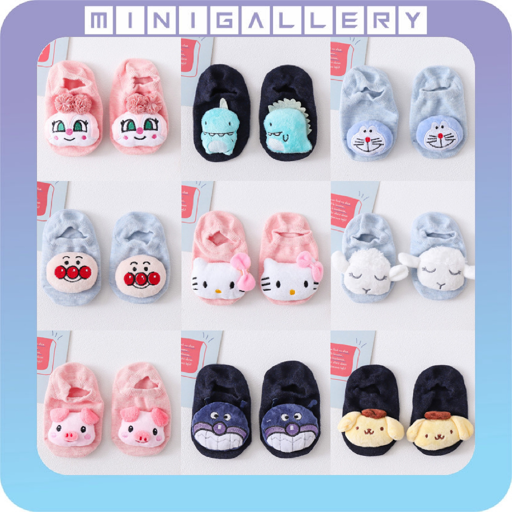 Kaos Kaki Bayi Boneka Karakter 3D Sepatu Bayi Lucu TANPA Rattle Anti Slip Murah Baby Sock Import bb11