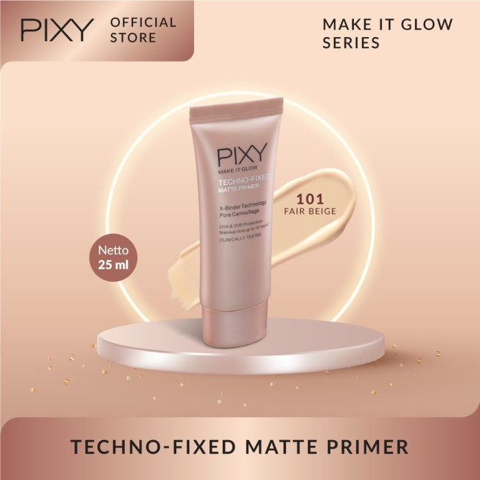 ☘️ CHAROZA ☘️ PIXY Make It Glow Beauty Skin Primer | Techno Fixed Matte Primer 25 ML