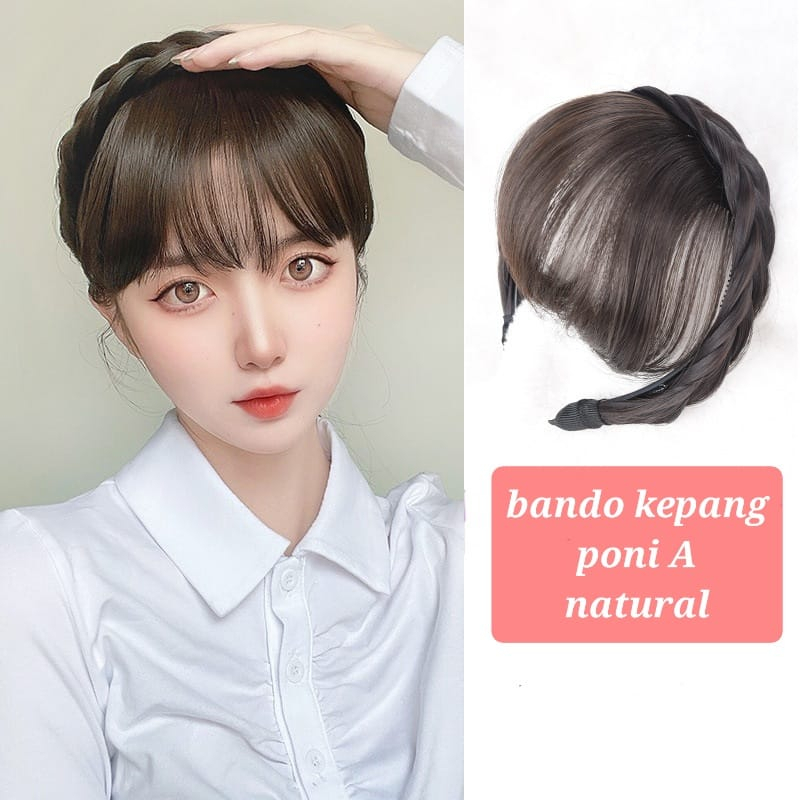 BAJUKIDDIE BANDO KEPANG PONI AKSESORIS FASHION KOREA BRAID RAMBUT PALSU IMPORT