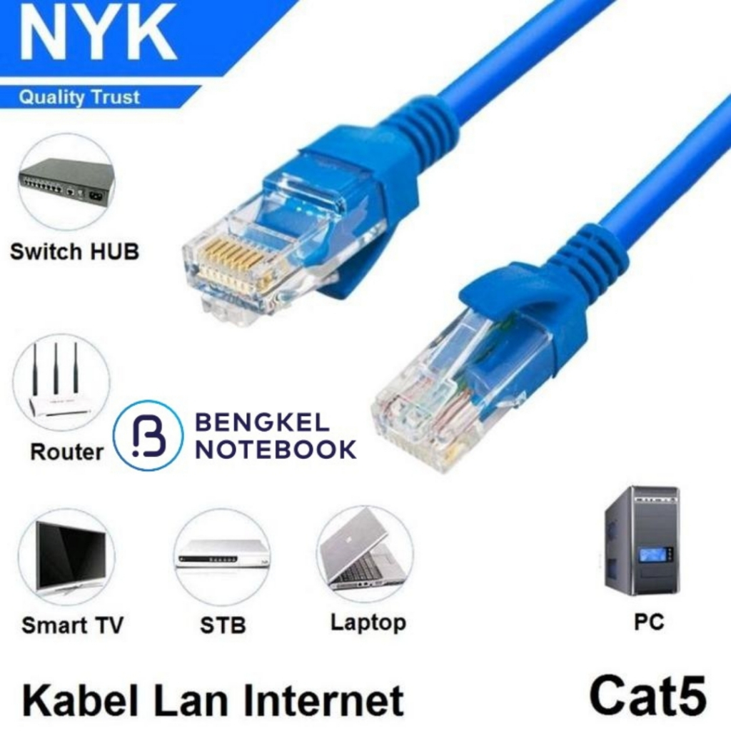 Kabel LAN NYK 25meter CAT 5