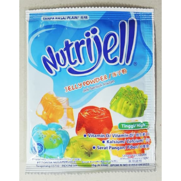 NUTRIJELL JELLY POWDER RASA PLAIN 10 GRAM