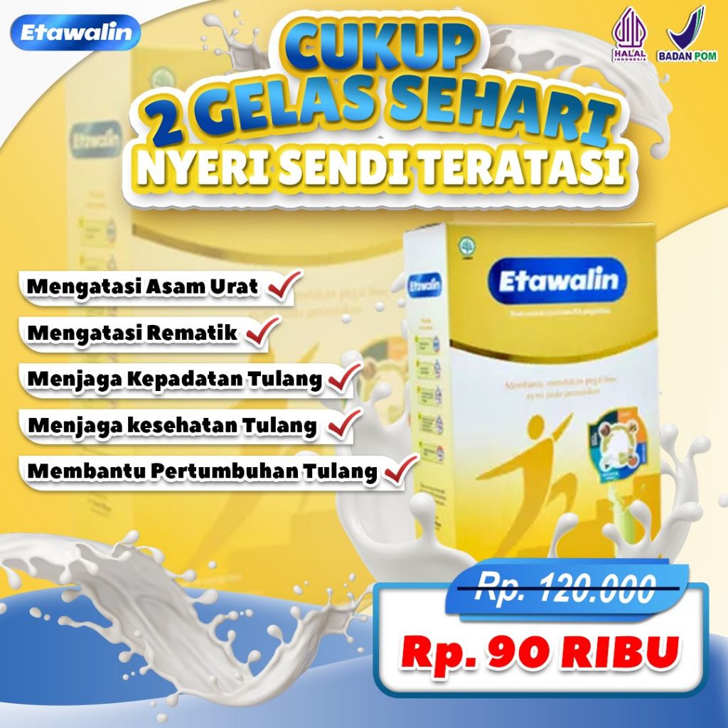

Susu Etawalin Original Cegah Pengapuran Tulang, Sembuhkan Nyeri Sendi