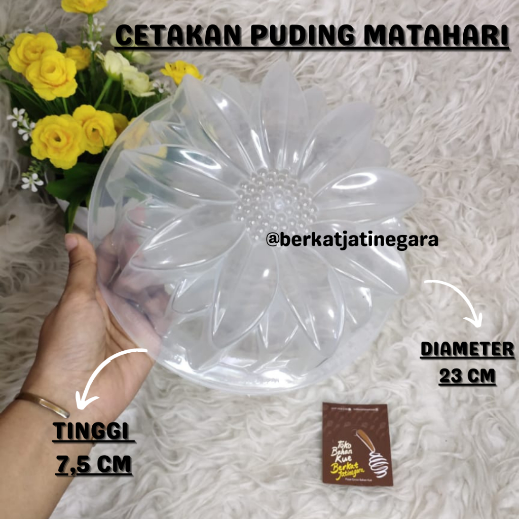 CETAKAN PUDING BUNGA MATAHARI / CETAKAN PUDING /PCS