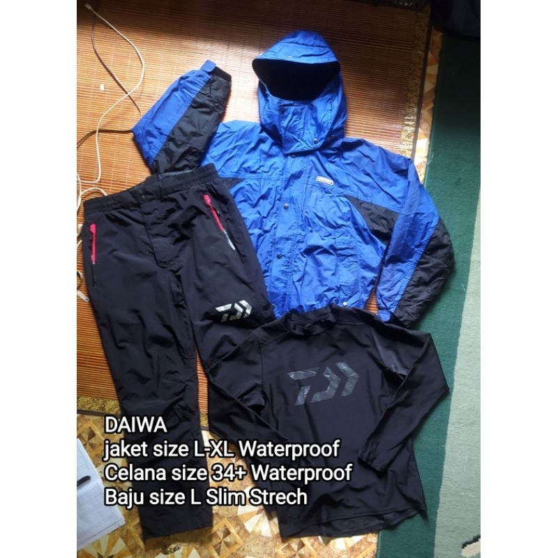 Pakaian DAIWA Jaket Celana Kaos Outdoor Waterproof Fishing Gunung Memancing Gorpcore