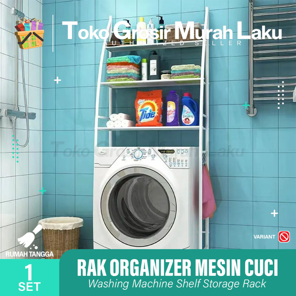 RAK MESIN CUCI SERBAGUNA RAK ORGANIZER SUSUN PORTABLE TEMPAT SABUN