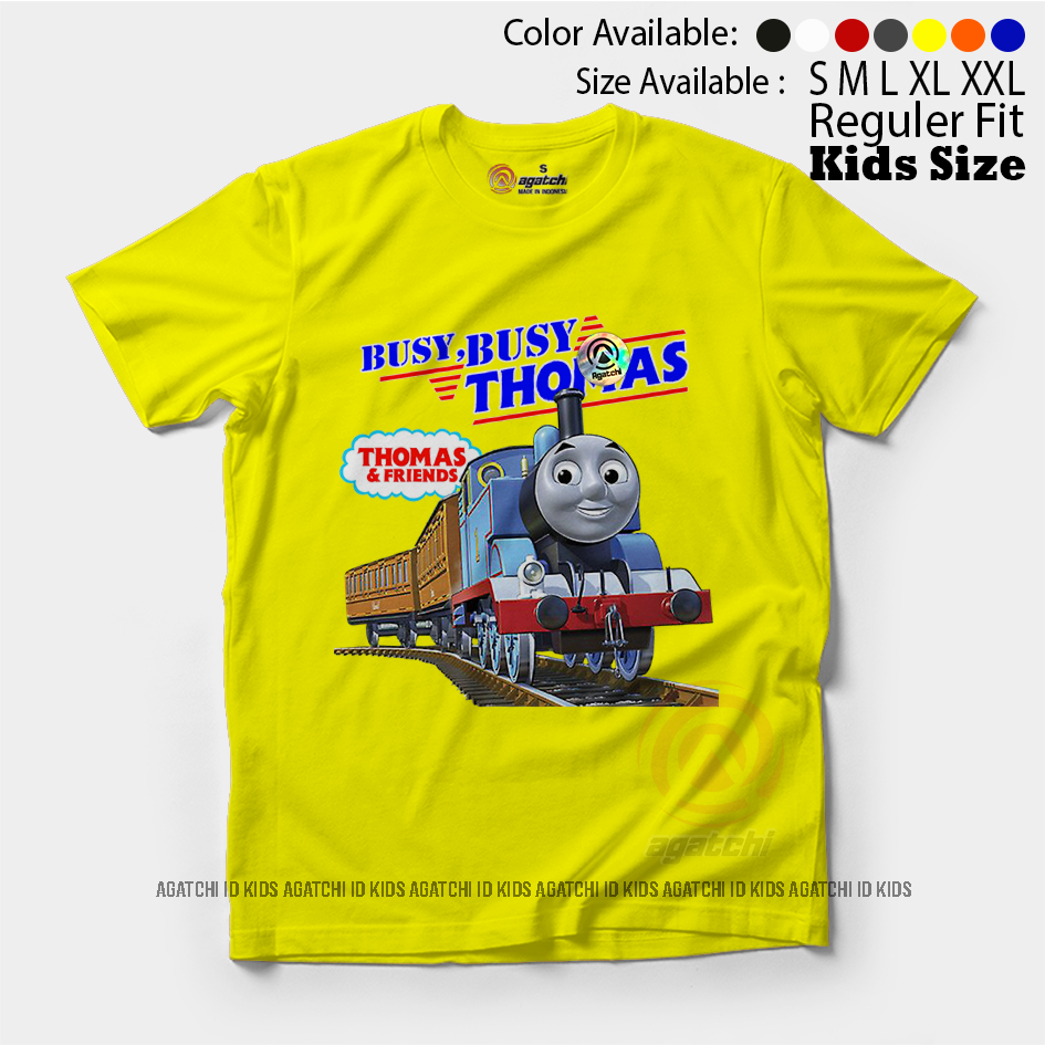 Baju Kaos Atasan Anak Laki - Laki Agatchi Kereta Api  Thomas and Friend