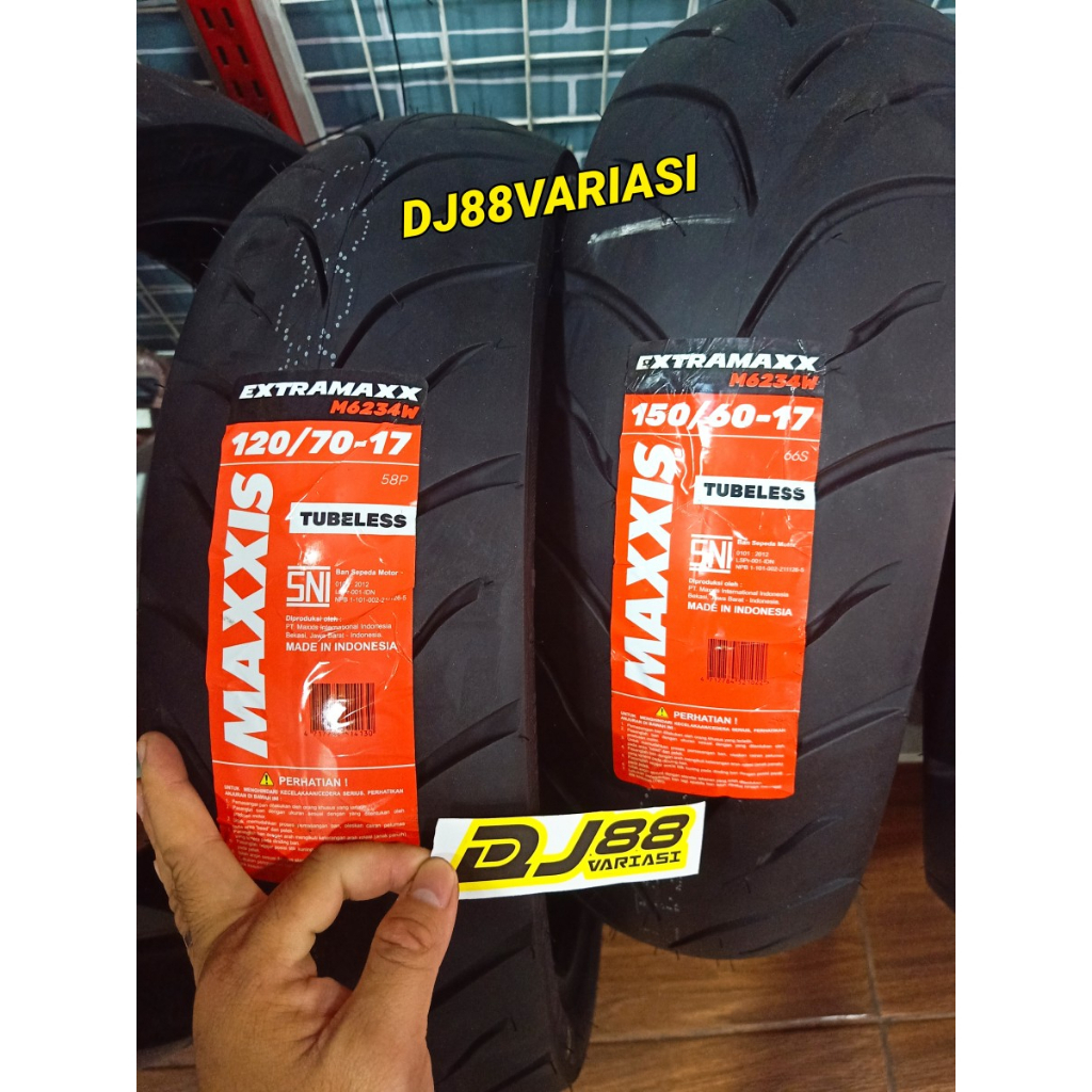 PAKET BAN MAXXIS 120/70 17 DAN 150/60 17 DEPAN BELAKANG CBR250RR NINJA