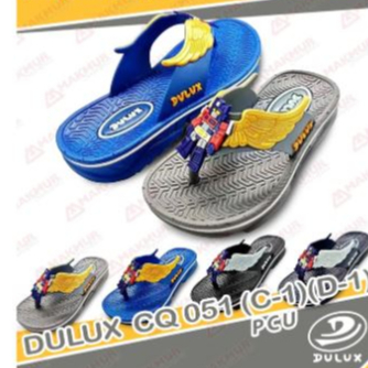 Sandal jepit Anak Laki-Laki .Karakter Robot/sandal dulux CQ 051D@C-1 Ukuran 24-35.