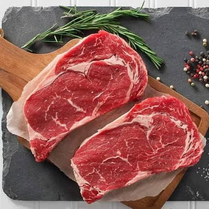 

Daging Sapi Impor AUS Rib Eye / Cube Roll Beef Steak Grade A 1kg