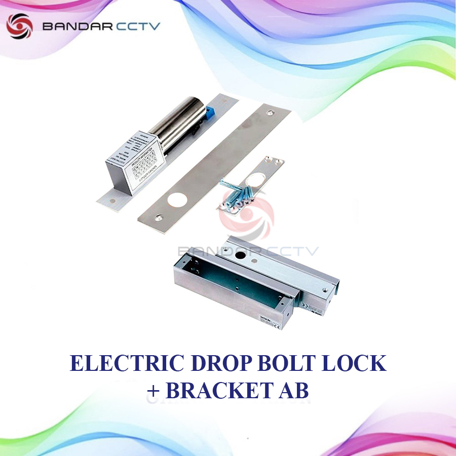 ELECTRIC DROP BOLT LOCK + BRACKET AB