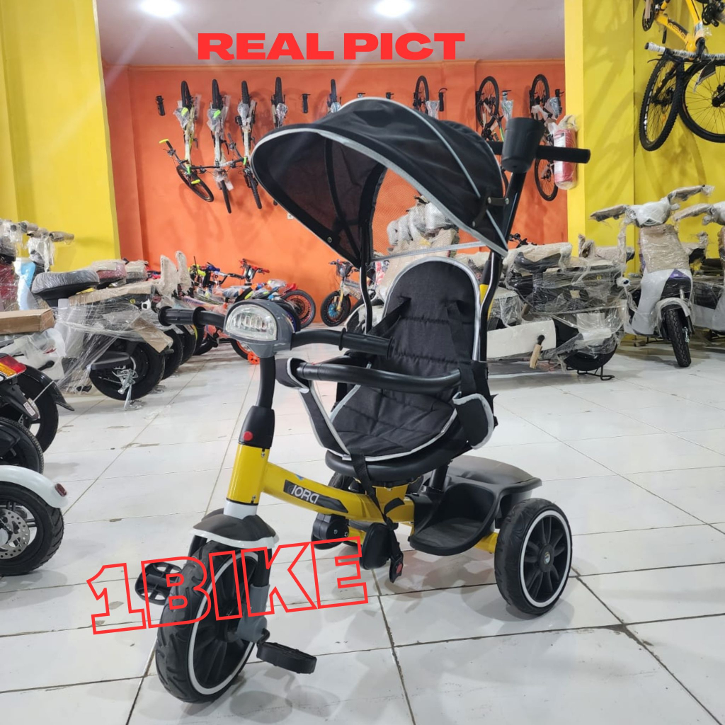 Sepeda Roda Tiga Anak PMB IORA TRICYCLE T16 terbaru Baby Tricycle termurah , sepeda anak murah
