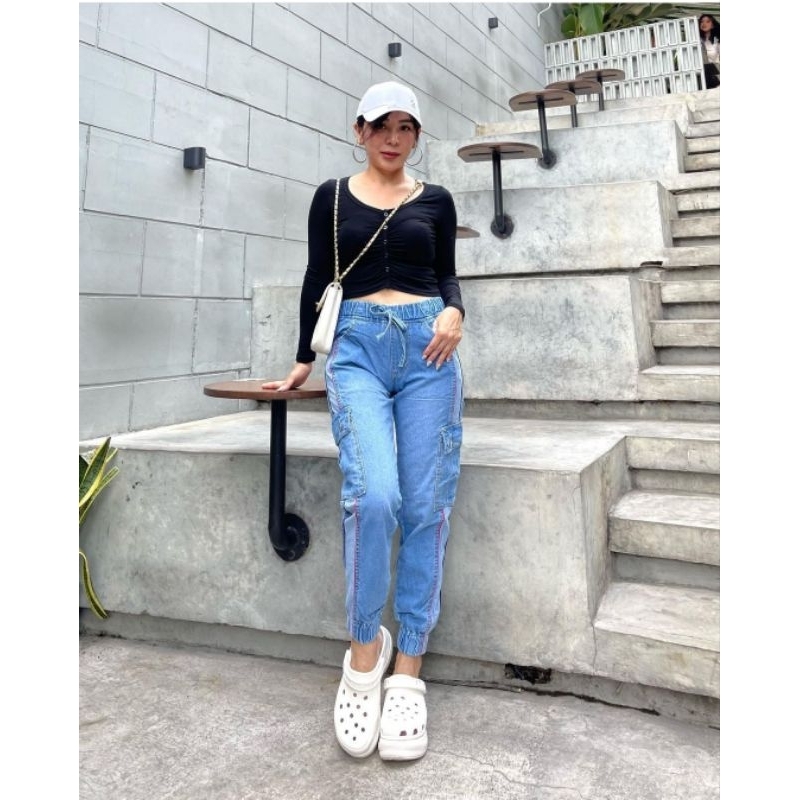 As Jeans - Celana Jagger Cargo pants wanita OOTD korean style