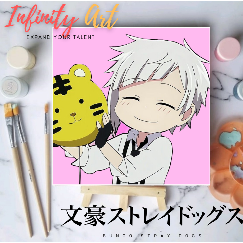 

paint by number /painting by number /paint by number anime bungo stray dog /kanvas /kanvas 20x20 cm /with frame /painting /diy /kit /lukisan /melukis /anime /buku tulis /alat tulis /buku /notes /hampers /gratis /travel /pouch /Bungo Stray Dog/ Atsushi
