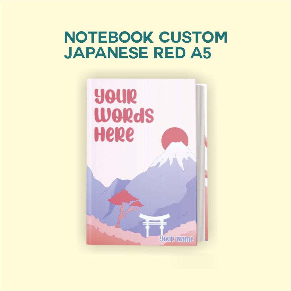 

Notebook Custom_JAPANESE RED_A5_GRID#DOTTED#LINE#POLOS
