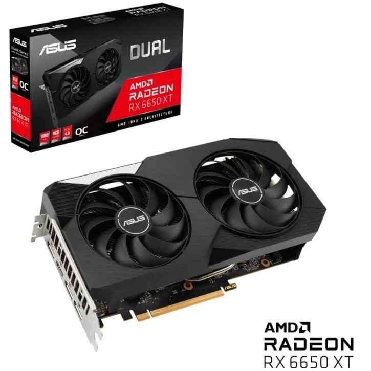 ASUS DUAL RX 6650 XT OC 8GB GDDR6 6650XT 128 BIT