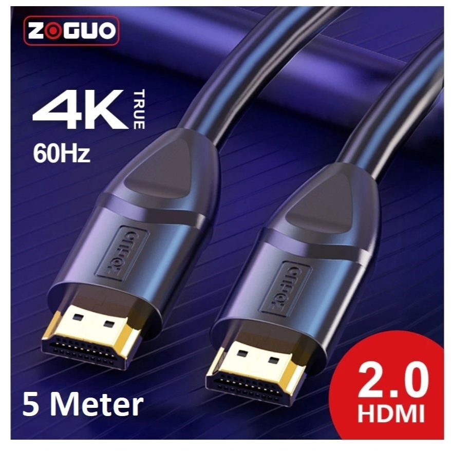 Tj Box Kabel HDMI to HDMI 2.0 Cable 4K@60Hz 1080P 3D Gold plated terminal 5M