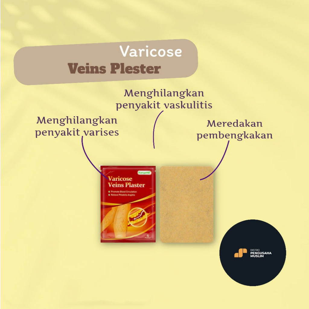 Koyo Penghilang Varises Paling Ampuh Varicose Veins Plaster Original 1pack Isi 6pcs