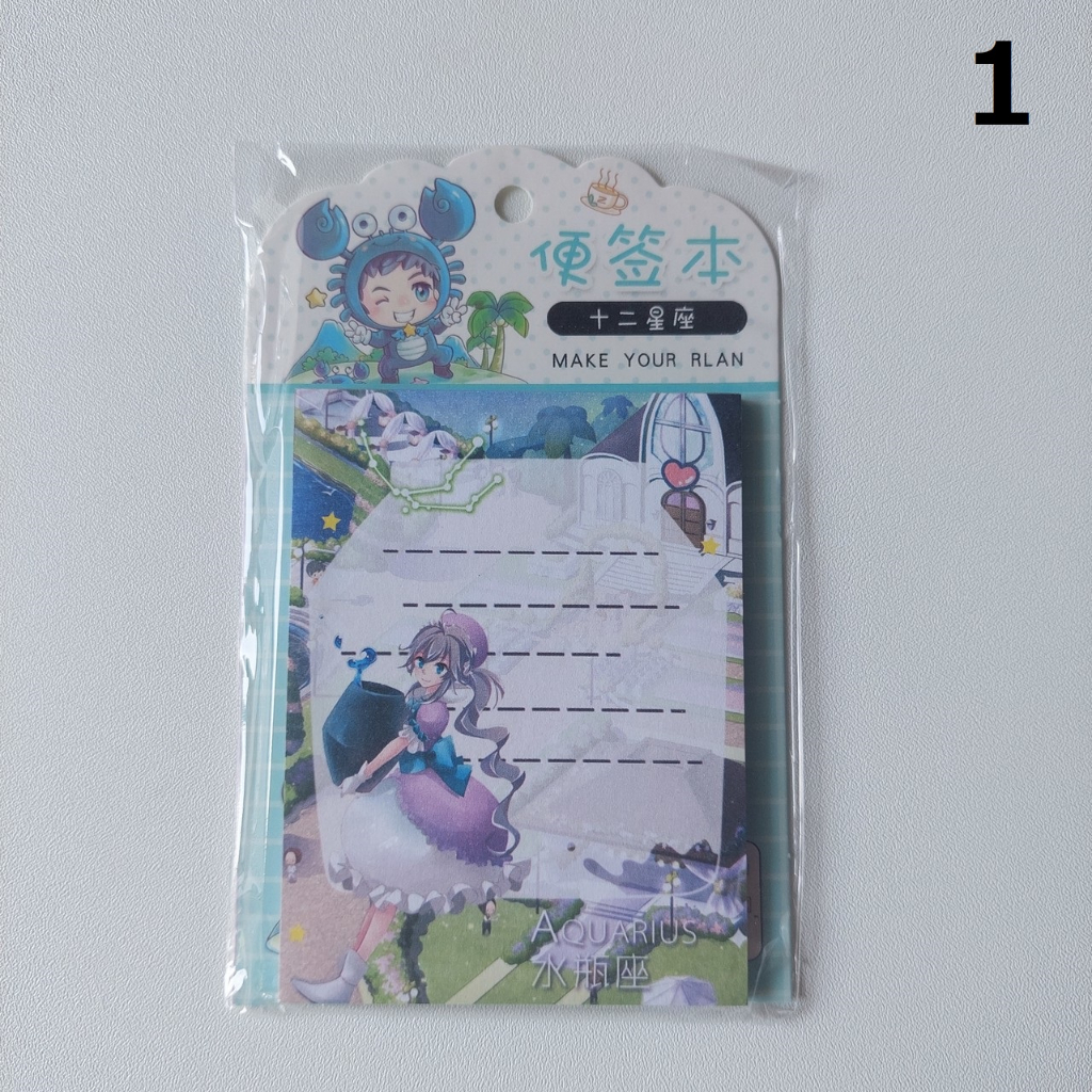 JRN035 – Buku Kertas Notes Memo Anak Gambar Anime Kartun Zodiac Scrapbook Journal Dairy