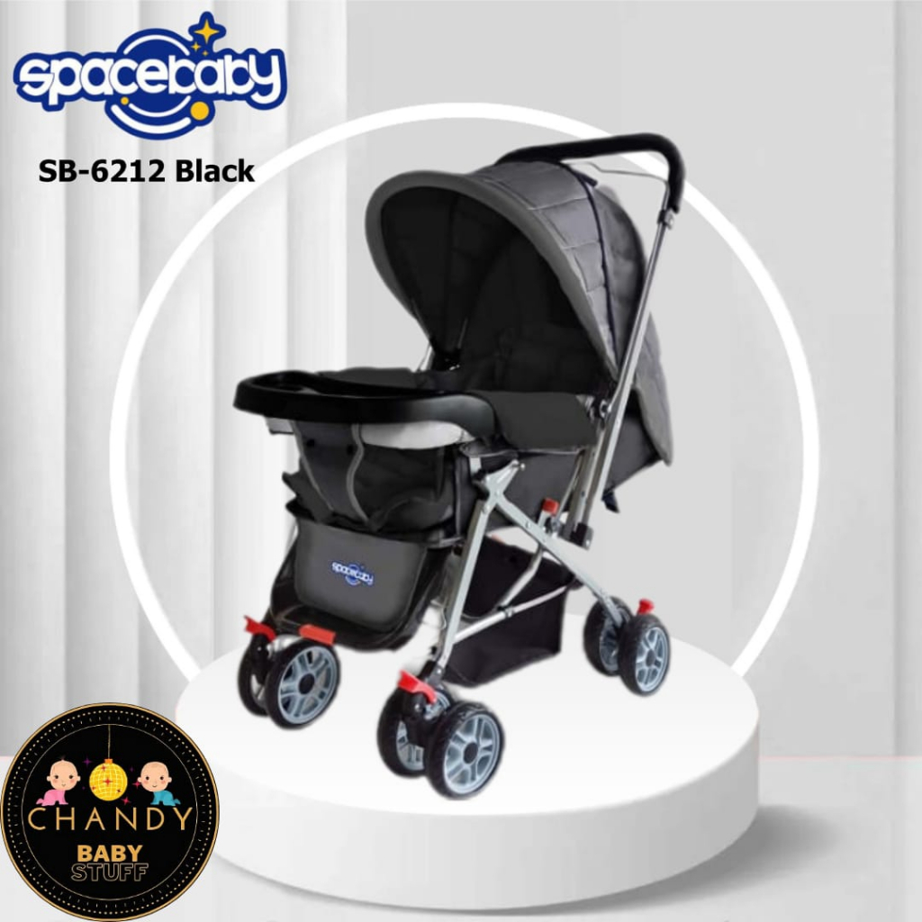 STROLLER BABY SB 6212 SPACEBABY KERETA DORONG BAYI (SETIR BOLAK BALIK)