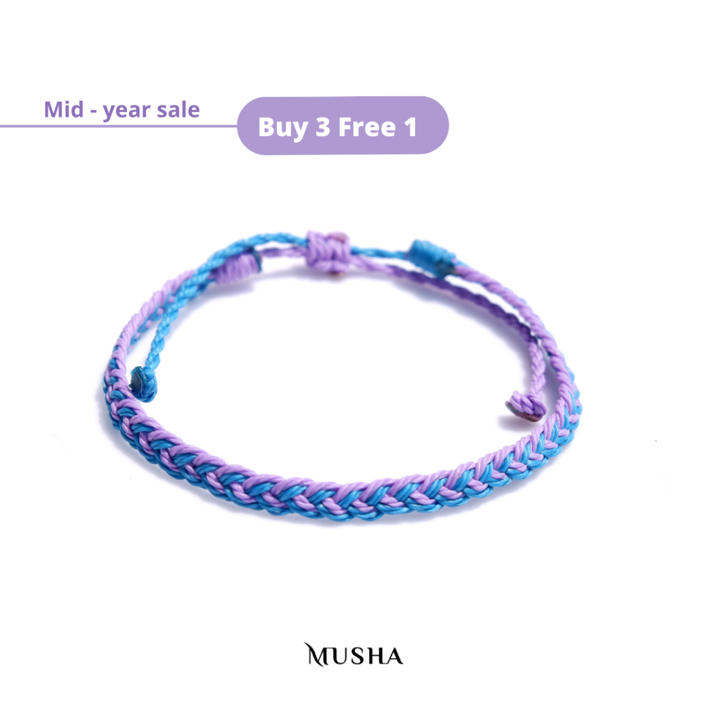 Musha Water-Repellent Bracelet - Malibu | Gelang Tali Gelang Pria Gelang Wanita