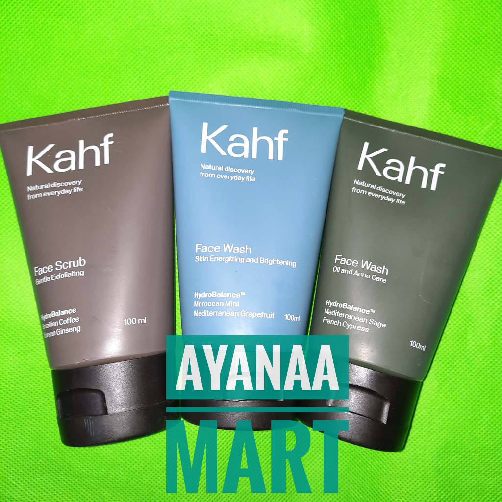 KAHF Face Wash Skincare Pria Halal BPOM Kahf Sunscreen Khaf Face wash Skincare Cowok Kafh Face Wash