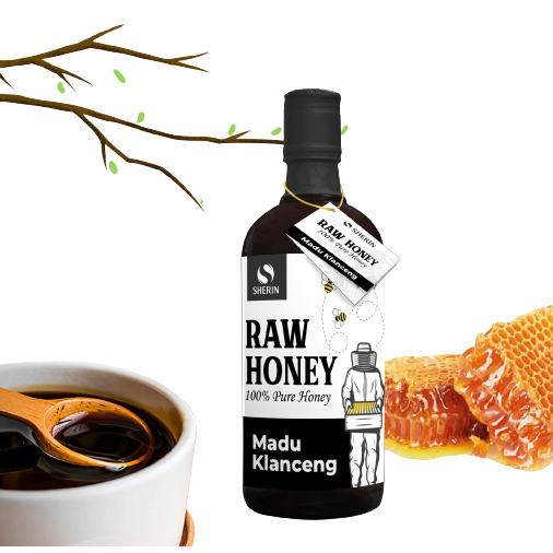 Madu Klenceng Raw Honey 650 Gram   - Asli  Madu Murni dan Alami banyak manfaat