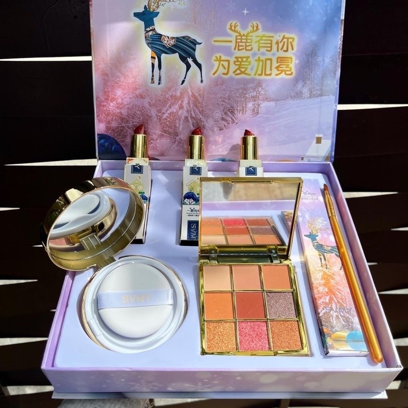 Set Box Beauty Make Up Premium Import Paket Kosmetik Elegan Mewah Murah Gift Hadiah Kado Hampers Makeup Wanita Cewe Seserahan Cosmetic Murah Free Bag Kartu Ucapan COD