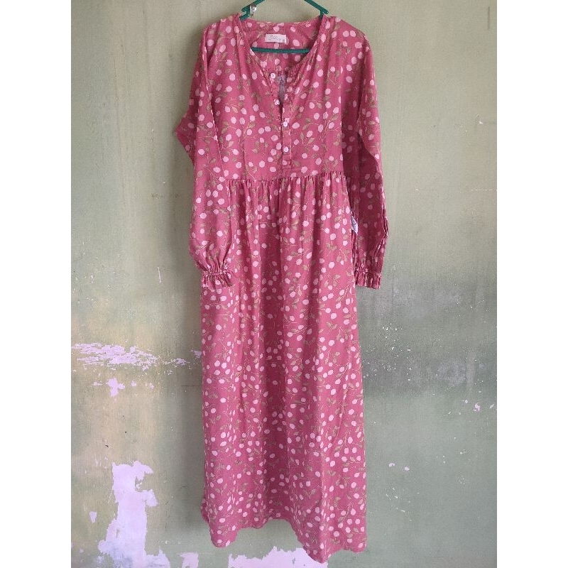 Preloved Gamis Motif Lucu / Gamis Daily by Ditsy / Gamis Branded Bekas / Preloved Gamis Lucu