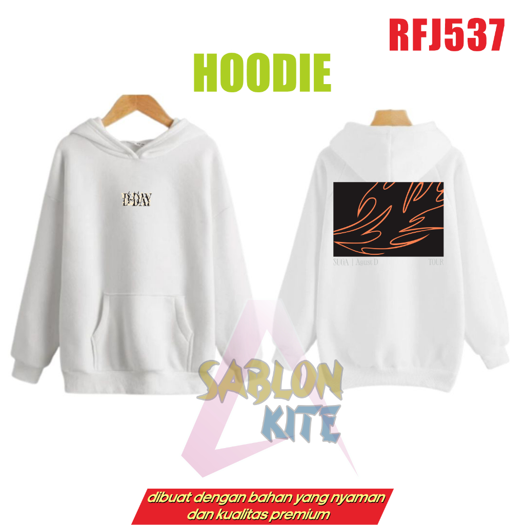 Gratis Fotocard ! Hoodie Suga Agust D tour kotak fire RFJ537