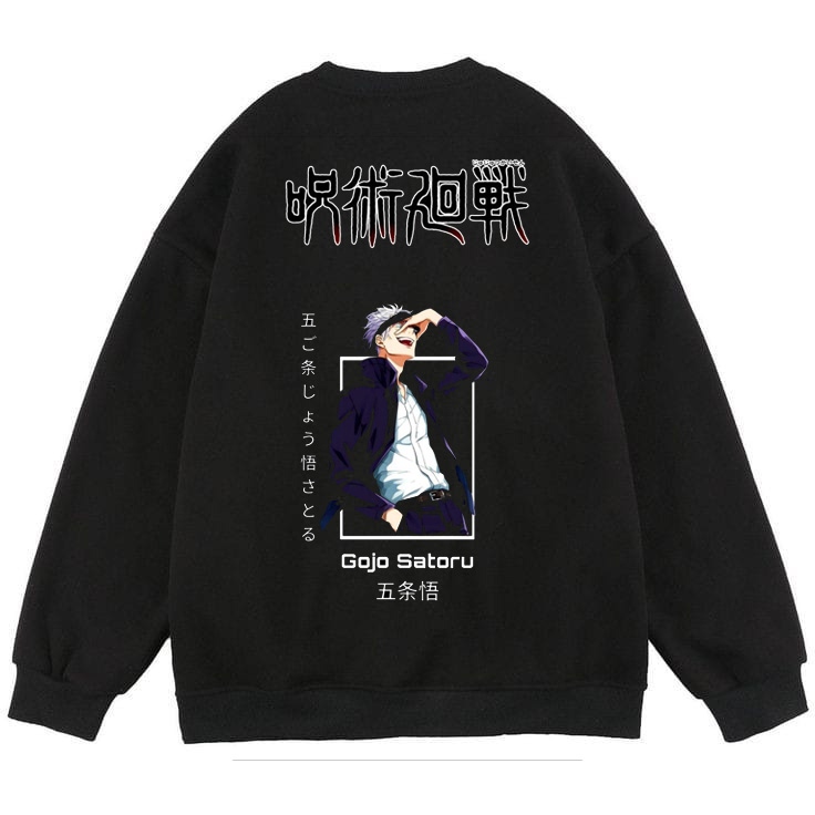 Afterrisen Crewneck Anime Jujutsu Kaisen Gojo Satoru