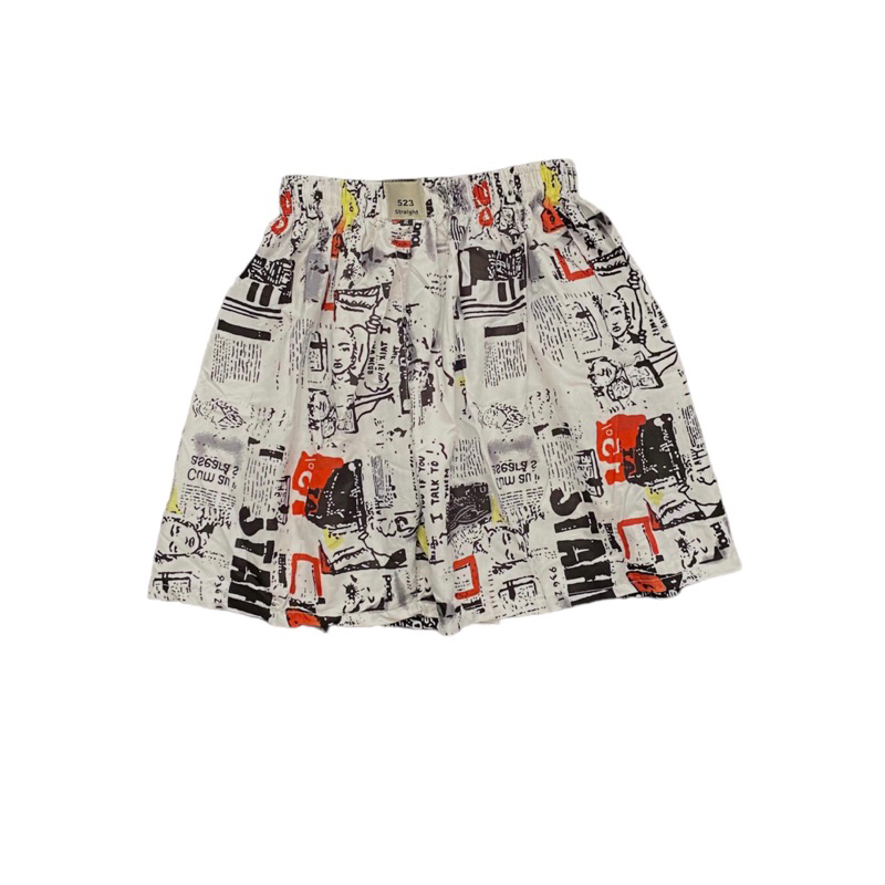 CELANA PENDEK BOXER MOTIF ABSTRAK TERBARU TERMURAH