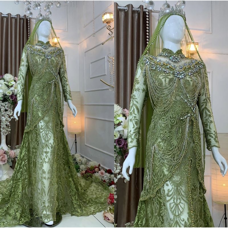 SALE KEBAYA AKAD FULL PAYET //KEBAYA PENGANTIN BEREKOR//KEBAYA//GAUN