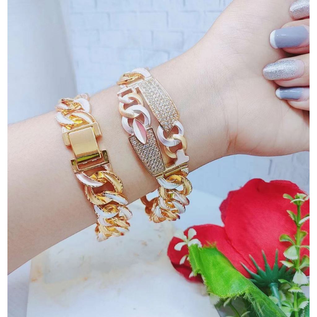 Gelang Xuping Permata Rantai Kombinasi Perhiasan Fashion R051