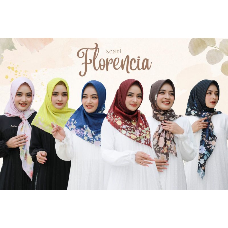 scarf florencia segi empat Lina livia hijab linalivia