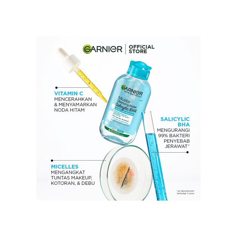 Garnier Micellar Blue dengan New Formula Salicylic BHA