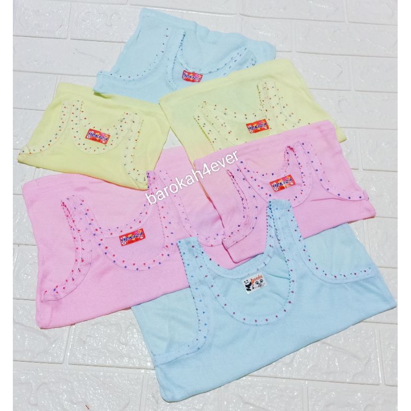 Singlet Anak Putih dan Warna List Bintang ( S - 4L )