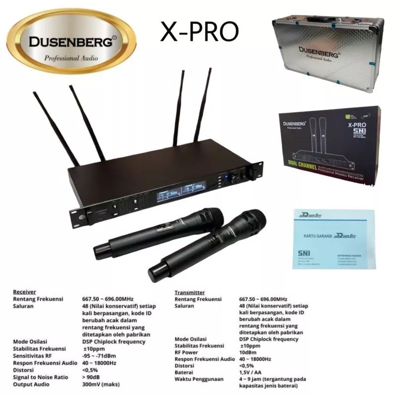 mic wireless Dusenberg X-One X One profesional microphone