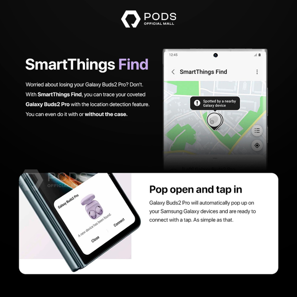 Galaxy Buds Pro By Pods Indonesia - With Active Noise Cancellation, 360 Audio Sound, 2 Way Speaker, Earbud Bluetooth True Wireless, Earphone Bluetooth, Original Garansi Resmi - By Pods Indonesiaa