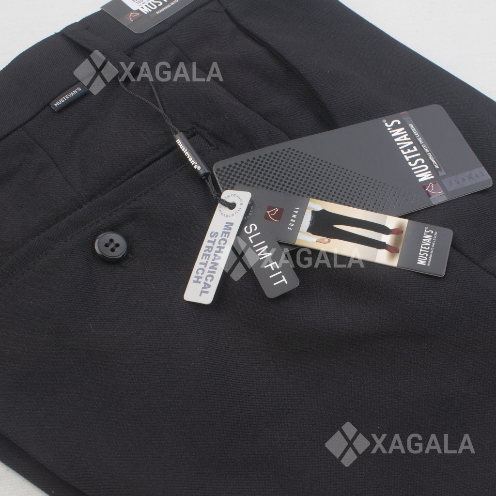 MUSTEVANS Celana Formal Slim Fit / Celana Kerja / Celana Pria
