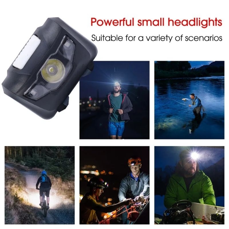 Headlamp Senter Kepala LED Waterproof Anti Air