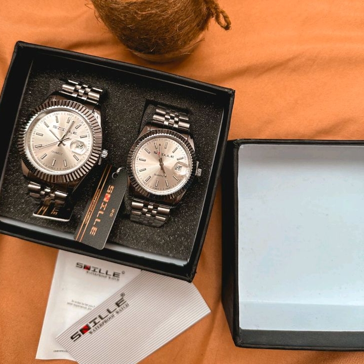 Jam tangan couple pria wanita Snille Dhon store
