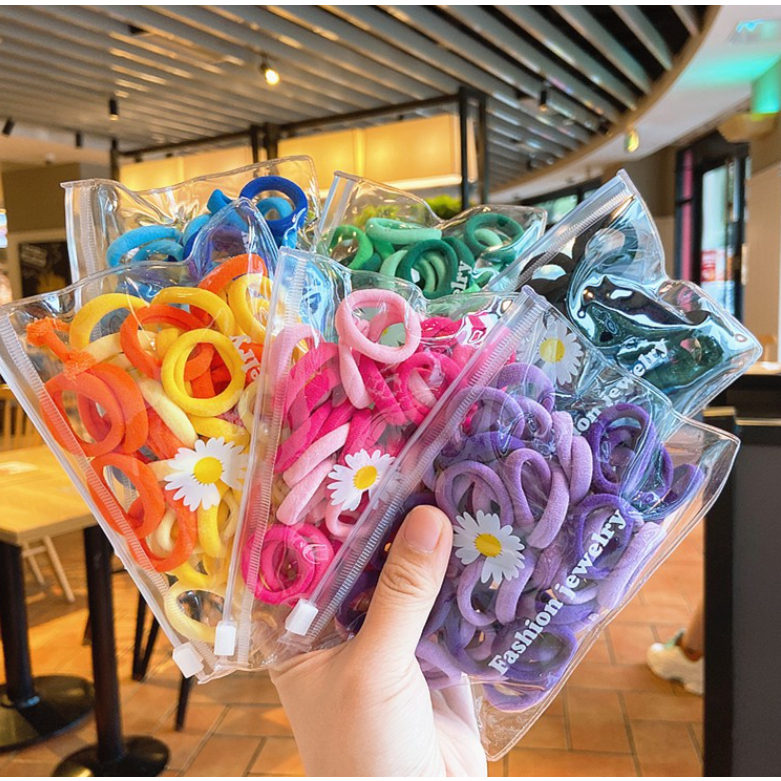 50Pc Ikat Rambut Lucu Anak Perempuan Ring Donut CBKS LC