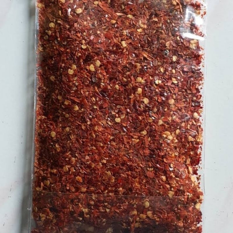 

Cabe tumbuk kasar 500 gram grade A tanpa campuran super pedas
