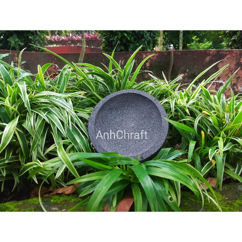 cobek batu asli/ cowek/ cobek ukuran 20cm